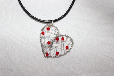 Halsband Red heart